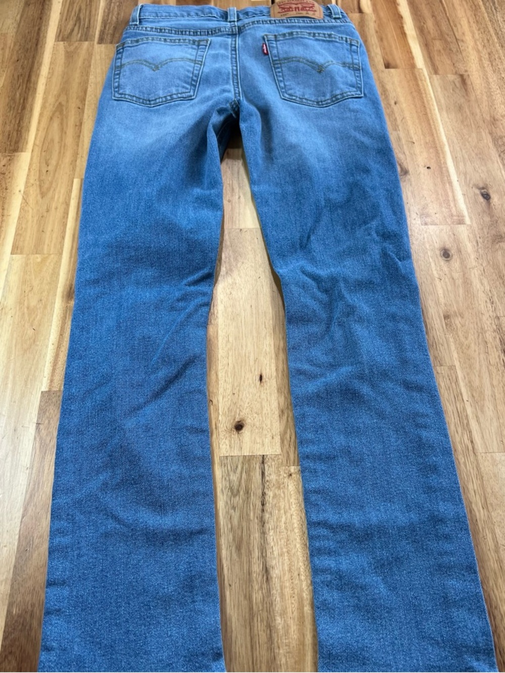 Levi’s 510 Skinny Jeans Youth 12 Distressed Light Wash Stretch Denim - Picture 9 of 9